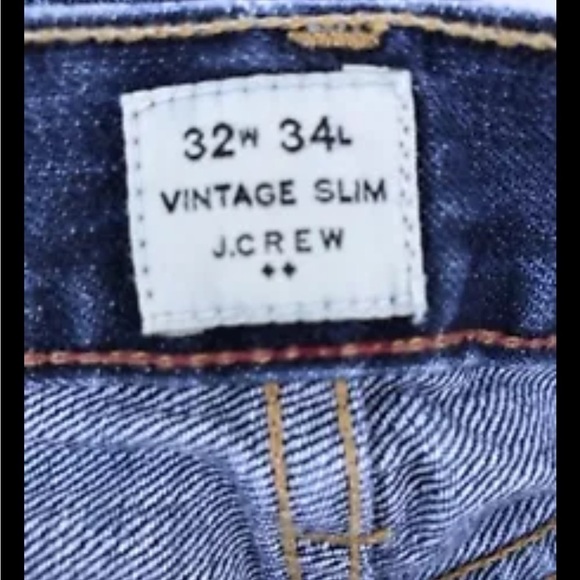 J Crew Vintage Slim Straight Leg Jeans Size Men’s Sz 32 x 32 - Picture 3 of 4